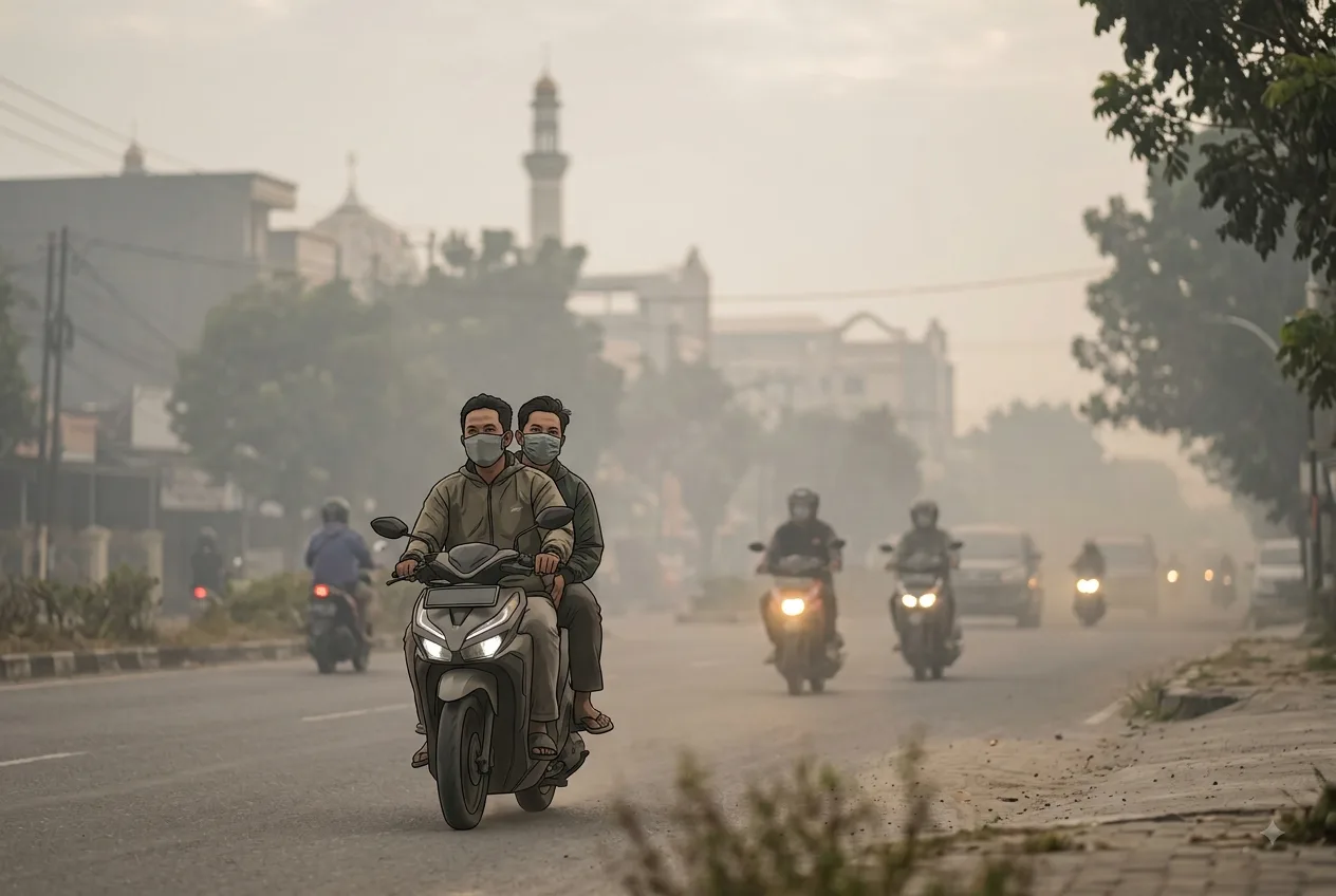 Dampak Kabut Asap di Pekanbaru, PPDI Imbau Warga Gunakan Masker