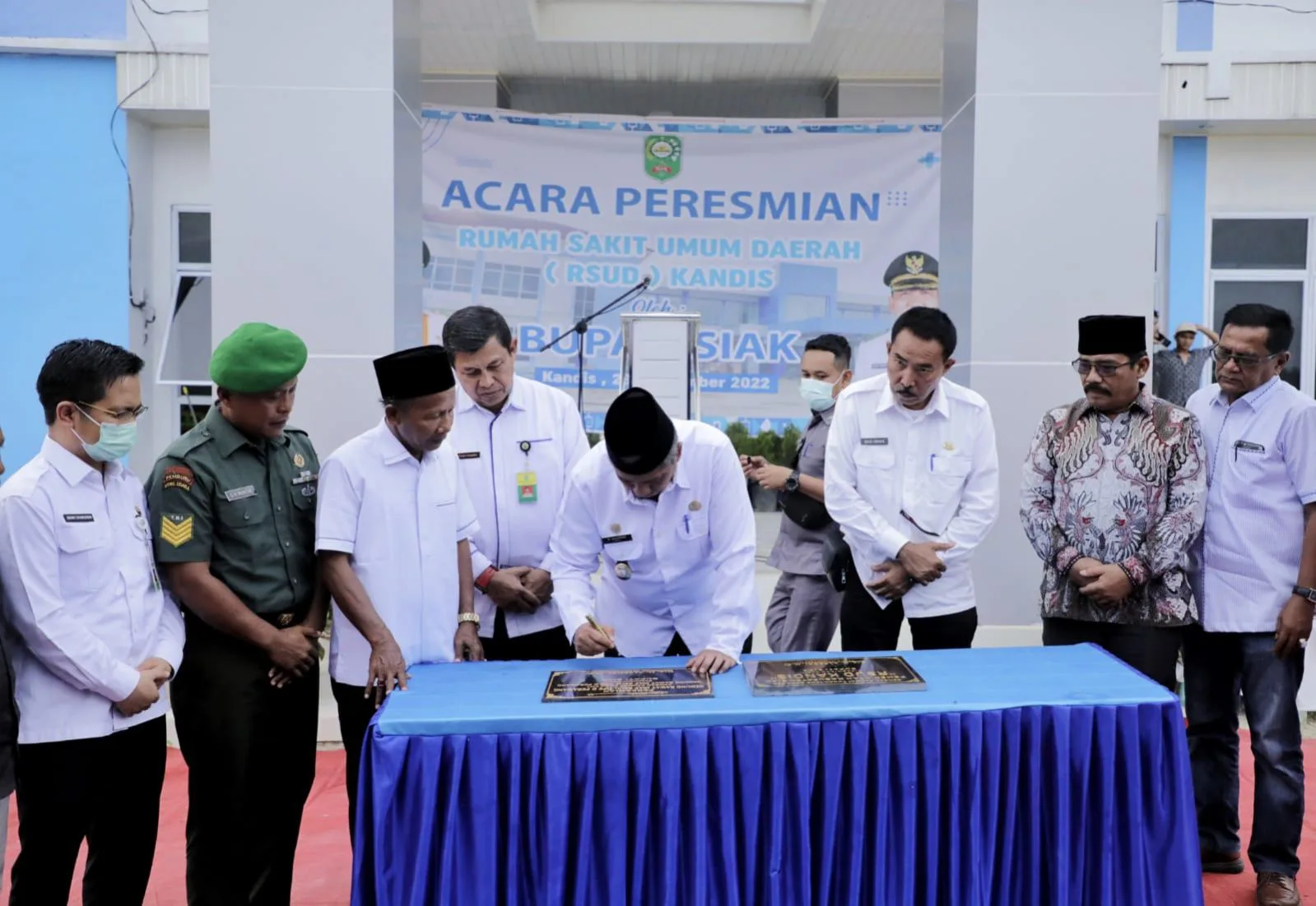 Dibangun dengan Anggaran Rp7,7 miliar, Bupati Siak Alfedri Resmikan RSUD Tipe D di Kandis