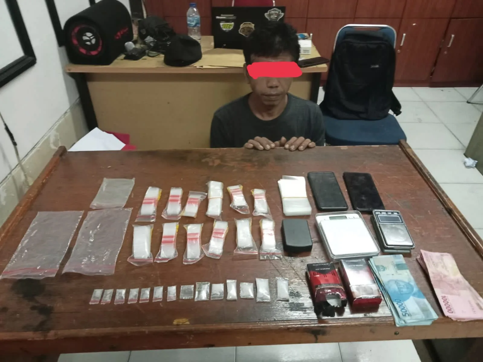 Diduga Sebagai Pengedar, AK Warga Sungai Apit Ditangkap Polres Siak