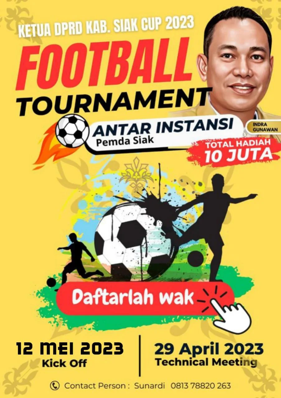 DPRD Siak Gelar Turnamen Sepak Bola Rebutkan Piala Ketua DPRD