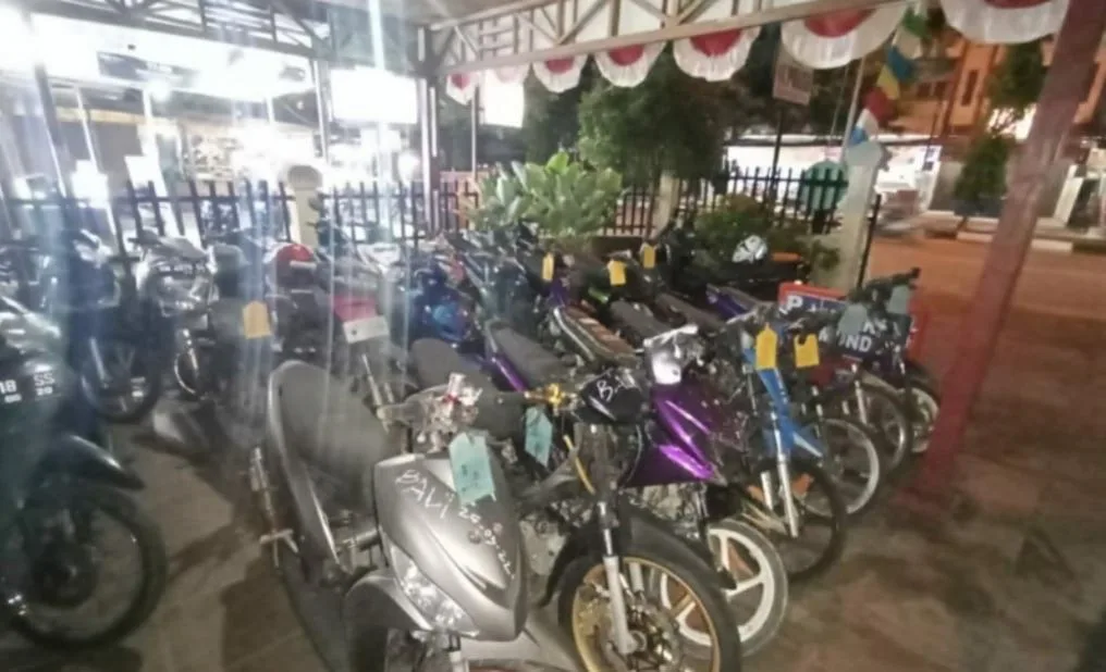 Gelar Balap Liar, Enam Sepeda Motor Diamankan Polsek Tualang