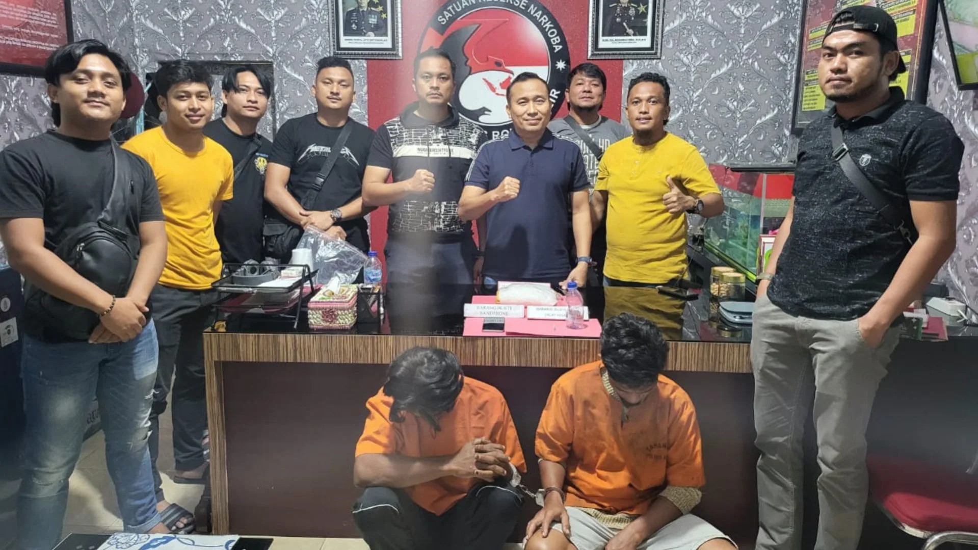 Gerebek Dua Pria, Polres Rohil Amankan 1.059 Gram Narkotika Jenis Sabu
