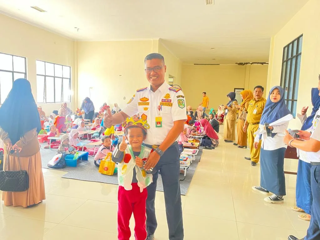 Menuju Sekolah Salud, Dishub Siak Gelar Bermacam Perlombaan untuk anak TK dan SD