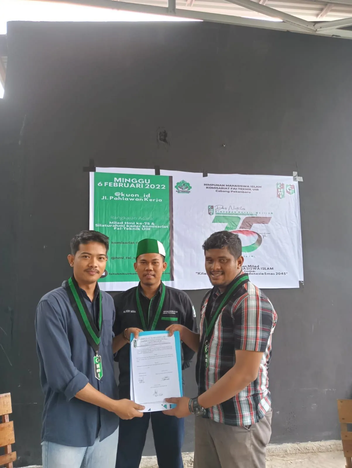 Milad HMI ke-75 Komisariat FAI Teknik UIR Launching Bank Sampah