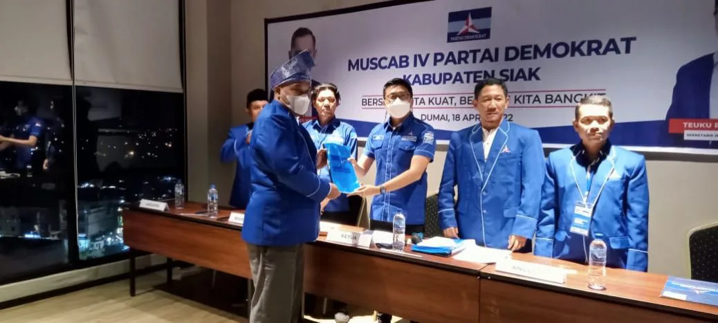Muscab Serentak, 12 Calon Ketua DPC Demokrat se Riau Terpilih Secara Aklamasi
