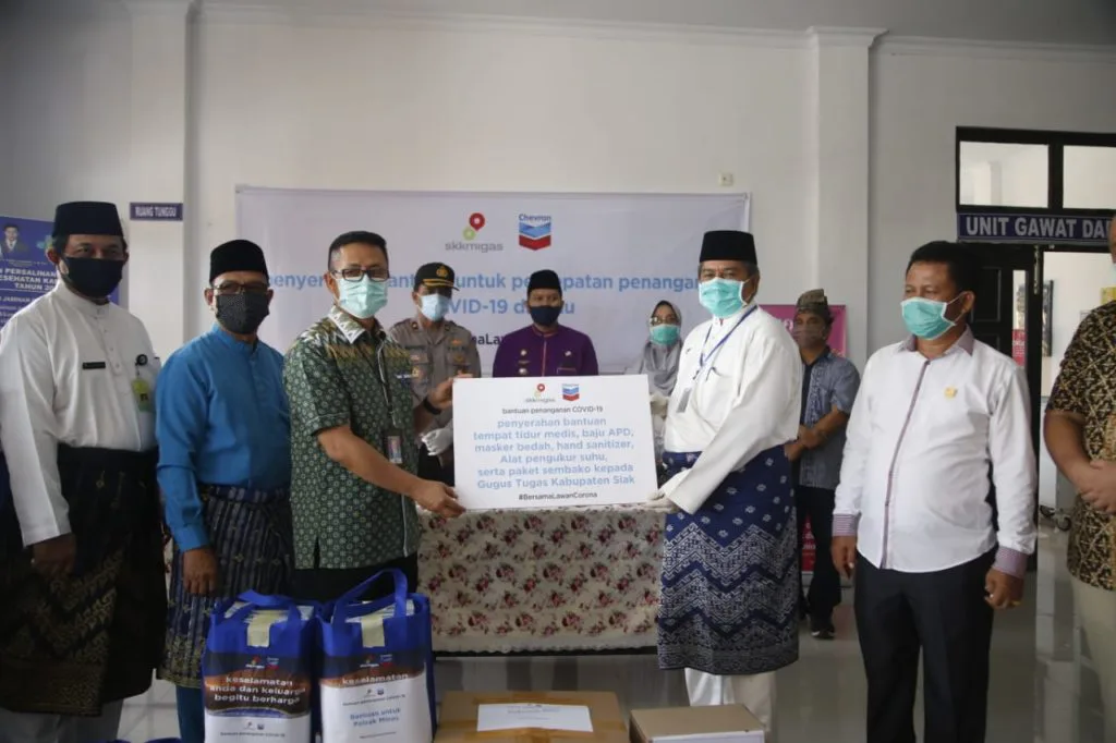 Pemda Siak Terima Bantuan Alkes Dari Chevron Untuk Tangani Covid 19