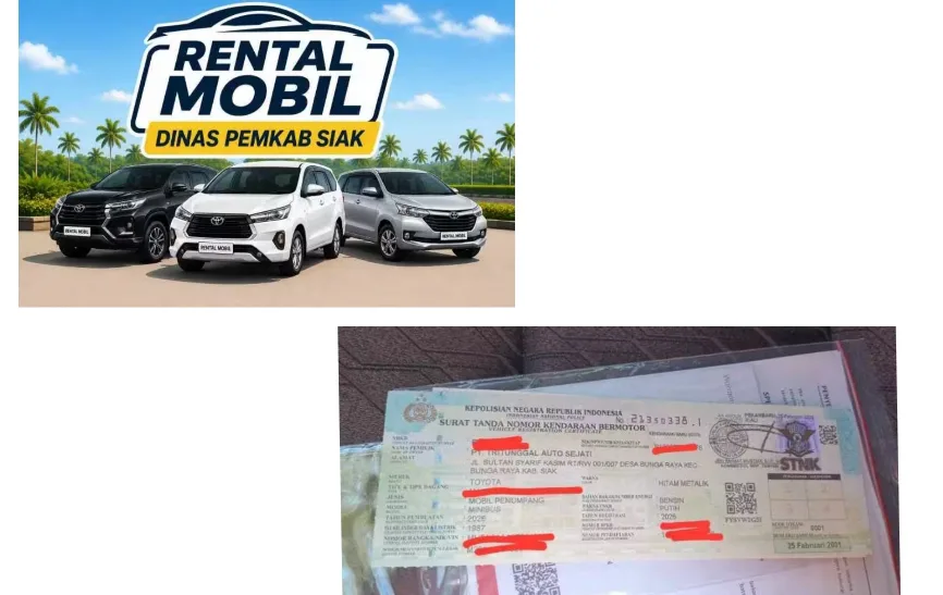 Pemkab Siak Sewa Mobil Dinas Rp8,1 Miliar, Alamat Perusahaan Dipertanyakan