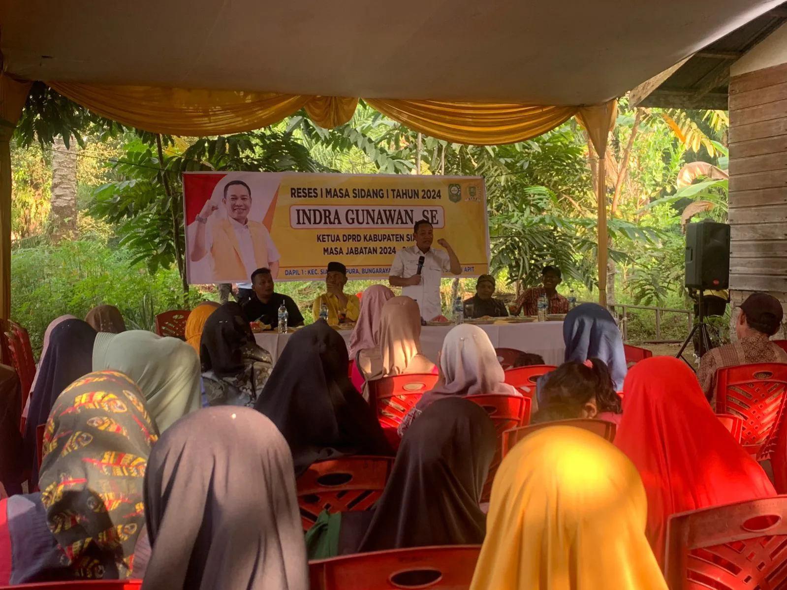 Reses Ketua DPRD Siak di Kampung Bandar Sungai Penuh Kehangatan