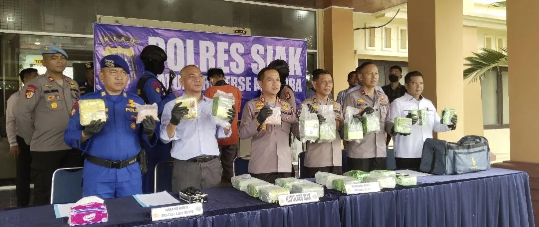 Sabu 21 Kg dan Ribuan Pil Ekstasi Diamankan Polres Siak di Pelabuhan Tanjung Buton