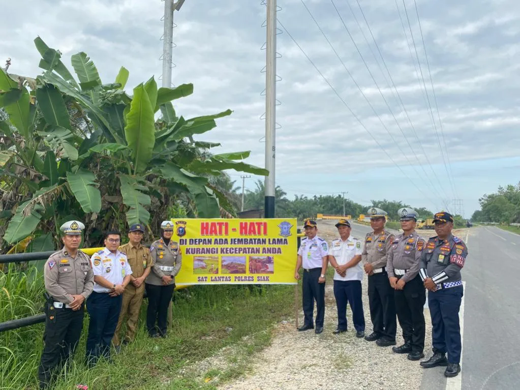 Tekan Terjadinya Lakalantas, Satlantas Polres Siak Gandeng Dishub dan PU Tarukim Data Jalan Rusak