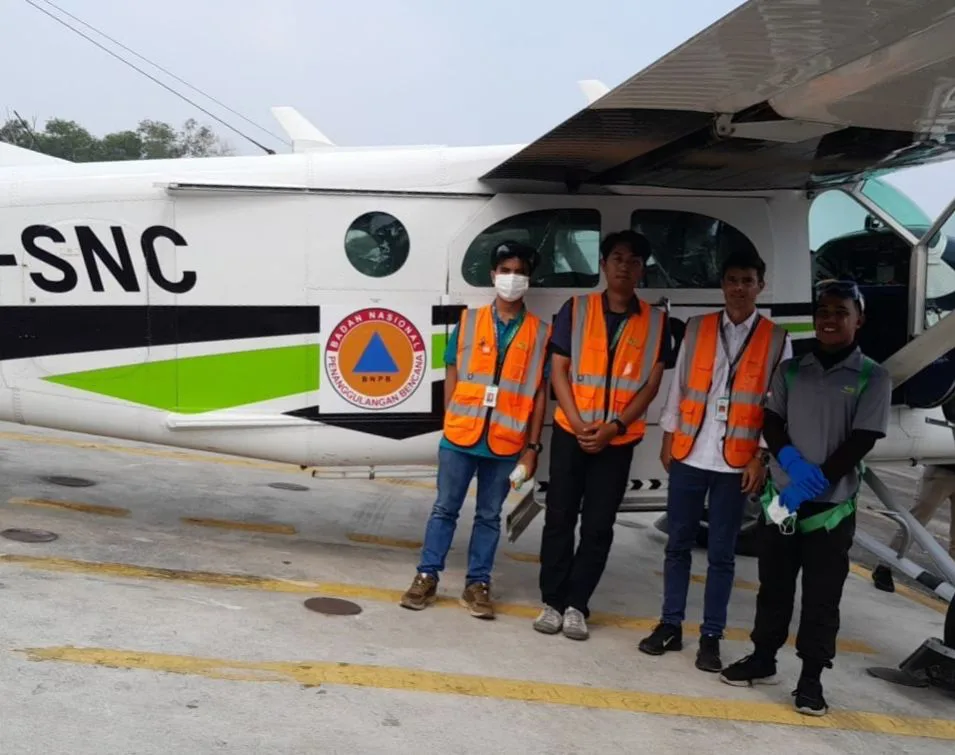 Upaya Hujan Buatan, 600 Kilogram Garam Disemai di Langit  Siak dan Pelalawan