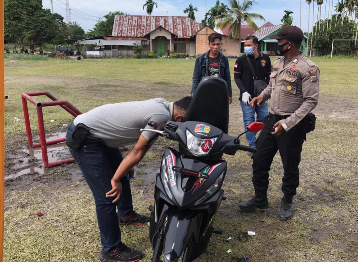 Berakhirnya Perjalanan Pelaku Curanmor di Posko Gugus Tugas Covid-19 Koto Gasib