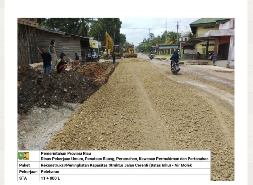 Jalan Rusak Akibat Truk Batubara di Inhu, Pemprov Riau Komitmen akan Perbaiki
