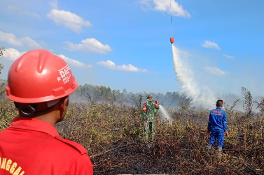Untuk Menangani Karhutla di Riau, Pemprov Riau ajukan Bantuan 6 Helikopter Water Bombing
